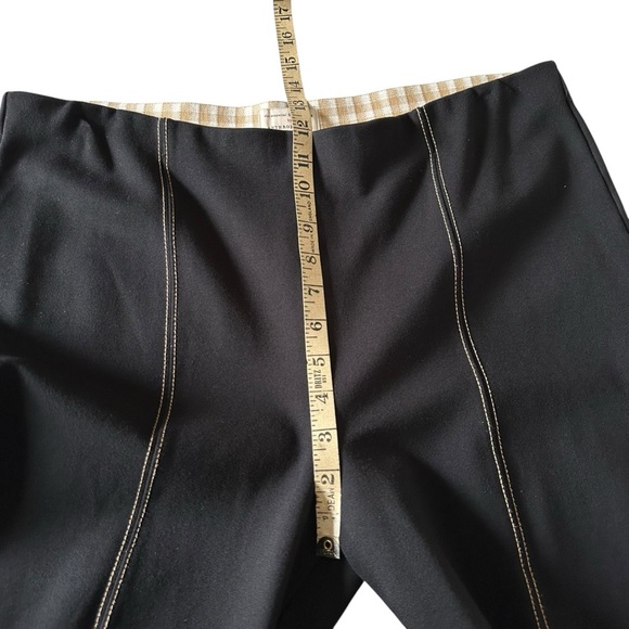 ANTHROPOLOGIE THE ESSENTIAL CROP FLARE BLACK PANTS SIZE LARGE - Picture 11 of 13